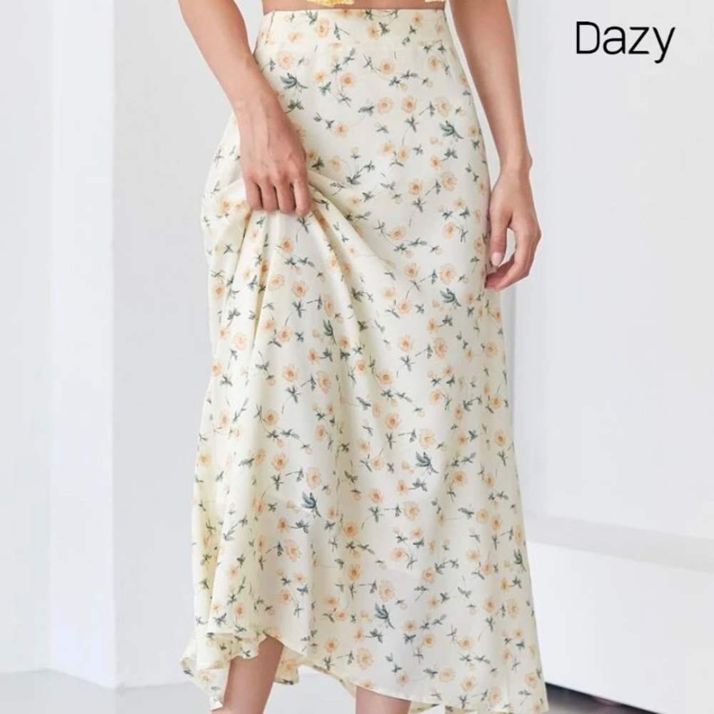 floral maxi skirt